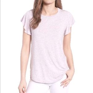 like new Bobeau flutter sleeve tee